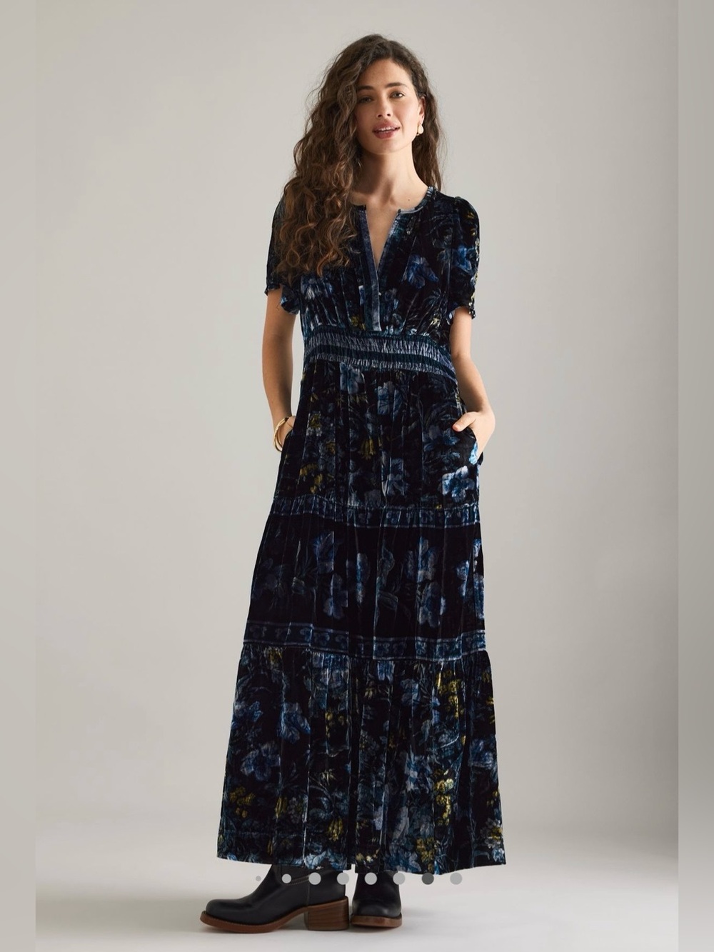 The Somerset velvet maxi dress - Picture 11 of 16